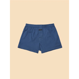 Men's Solid Blue Cotton Boxers Underwear