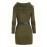 Solid Hooded Dress, Y2K Solid Long Sleeve Dress For Spring & Fall, Women's Clothing