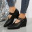 Women's Solid Color Shoes, Point Toe Ankle Buckle Decor Block Heel Chelsea Outdoor Comfy Shoes, Versatile Dance Shoes