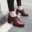 Women's Perforated Brogues Chunky High Heels, Retro Lace Up Oxfords Stacked Heels, Beer Festival Dress Shoes