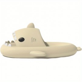 Adult's Fashion Thick Sole Slippers, Home Slippers With Shark Pattern