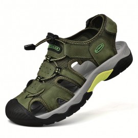 PLUS SIZE Men's Breathable Trendy Sandals, Comfy Non Slip Casual Shoes For Men's Outdoor Activities