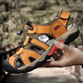 Men's Sandals, Durable Non Slip Outdoor Hiking Trekking Sandals, Comfy Beach Shoes, Spring And Summer