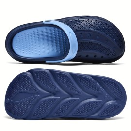 Men's EVA Slides, Casual Non Slip Slippers, Open Toe Shoes For Indoor Outdoor Beach Shower