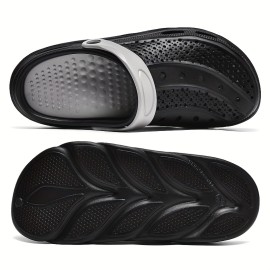 Men's EVA Slides, Casual Non Slip Slippers, Open Toe Shoes For Indoor Outdoor Beach Shower