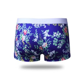 Mens Underwear Breathable Printing Boxer Casual Male Boxer Briefs