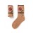 Womens Cotton Embroidery Retro Antibacterial Deodorant Beri Socks Breathable Sport Middle Tube Socks